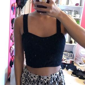 Black crop top
